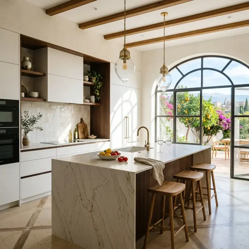 Cocina moderna incluida en reforma integral de piso en Armilla, Granada
